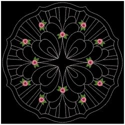 Trapunto Rose Quilt Block 5 10(Sm) machine embroidery designs