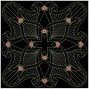 Trapunto Rose Quilt Block 6 10(Md)