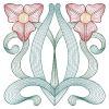 Rippled Art Nouveau Flowers(Lg)