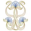 Rippled Art Nouveau Flowers 2 03(Md)