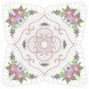 Trapunto Floral Quilt Block 06(Lg)