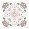 Trapunto Floral Quilt Block 06(Lg)