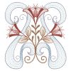 Rippled Art Nouveau Flowers 3 05(Md)