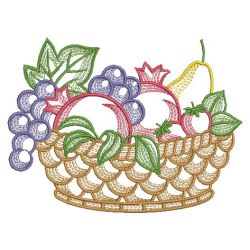 Basket Of Fruit 2 07(Sm) machine embroidery designs
