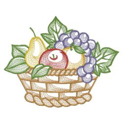 Basket Of Fruit 2 08(Md) machine embroidery designs