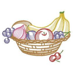Basket Of Fruit 2 09(Lg) machine embroidery designs