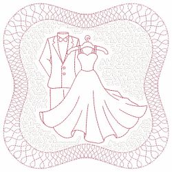 Trapunto Wedding Day 07(Md) machine embroidery designs