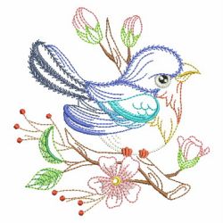 Vintage Feathered Family 2 04(Lg) machine embroidery designs