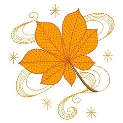 Organza Applique Fall Leaves(Md) machine embroidery designs