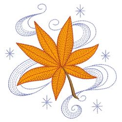 Organza Applique Fall Leaves 05(Md) machine embroidery designs