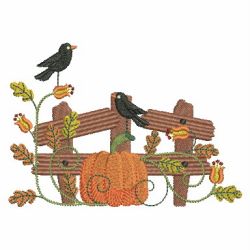 Country Autumn Scene 2 05(Lg) machine embroidery designs