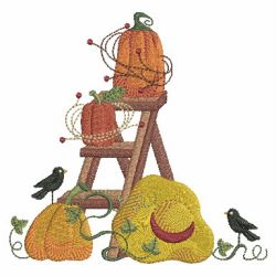 Country Autumn Scene 2 07(Sm) machine embroidery designs