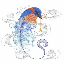 Bird Feathers 3 05(Sm) machine embroidery designs