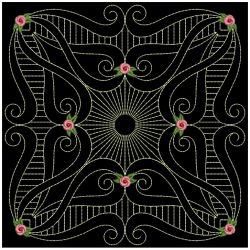 Trapunto Rose Quilt Block 6 02(Sm)