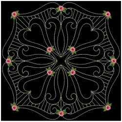 Trapunto Rose Quilt Block 6 03(Md) machine embroidery designs