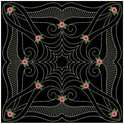 Trapunto Rose Quilt Block 6 04(Sm)