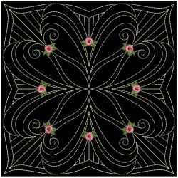 Trapunto Rose Quilt Block 6 05(Md) machine embroidery designs