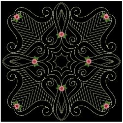 Trapunto Rose Quilt Block 6 06(Md)