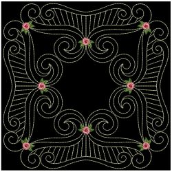 Trapunto Rose Quilt Block 6 07(Md) machine embroidery designs
