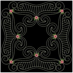 Trapunto Rose Quilt Block 6 07(Sm)