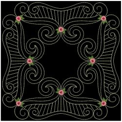 Trapunto Rose Quilt Block 6 07(Lg)