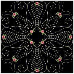 Trapunto Rose Quilt Block 6 08(Sm)