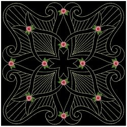 Trapunto Rose Quilt Block 6 10(Sm)