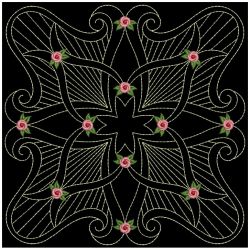 Trapunto Rose Quilt Block 6 10(Lg) machine embroidery designs