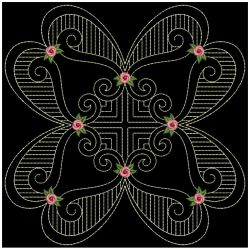 Trapunto Rose Quilt Block 6 11(Sm)