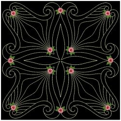Trapunto Rose Quilt Block 6 12(Md) machine embroidery designs