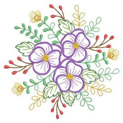 Vintage Floral Spray 03(Sm) machine embroidery designs