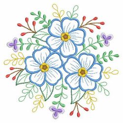 Vintage Floral Spray 07(Md) machine embroidery designs