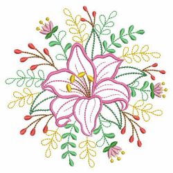 Vintage Floral Spray 08(Lg) machine embroidery designs