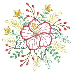 Vintage Floral Spray 10(Sm) machine embroidery designs