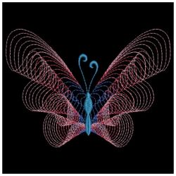 Rippled Butterflies 6(Lg) machine embroidery designs