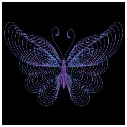 Rippled Butterflies 6 04(Lg) machine embroidery designs