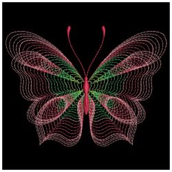 Rippled Butterflies 6 05(Lg) machine embroidery designs