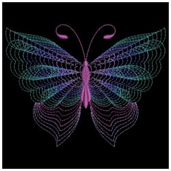 Rippled Butterflies 6 07(Lg) machine embroidery designs