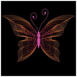 Rippled Butterflies 6 08(Lg) machine embroidery designs