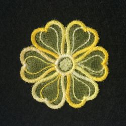 3D Organza Flower 2 04 machine embroidery designs