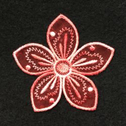 3D Organza Flower 2 15 machine embroidery designs