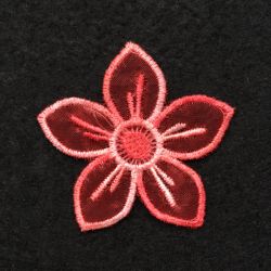 3D Organza Flower 2 16 machine embroidery designs