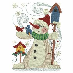 Snowman And Birds 05