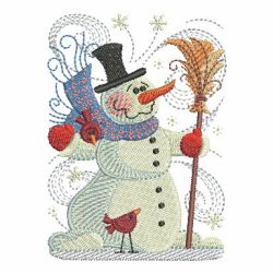 Snowman And Birds 10