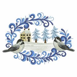 Winter Home Scene 05(Lg) machine embroidery designs