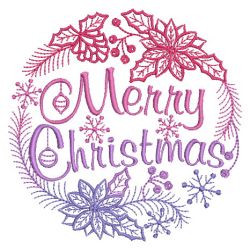 Merry Christmas Wreaths 05(Lg) machine embroidery designs