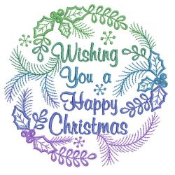 Merry Christmas Wreaths 10(Sm) machine embroidery designs