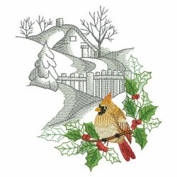 Winter For The Birds 03(Lg) machine embroidery designs