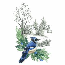 Winter For The Birds 04(Md) machine embroidery designs