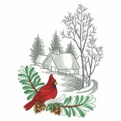 Winter For The Birds 06(Md) machine embroidery designs